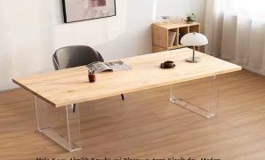 Meja Kayu Akrilik