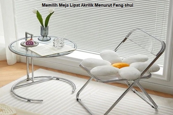 Meja Lipat Akrilik