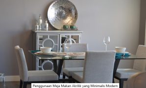 Meja Makan Akrilik