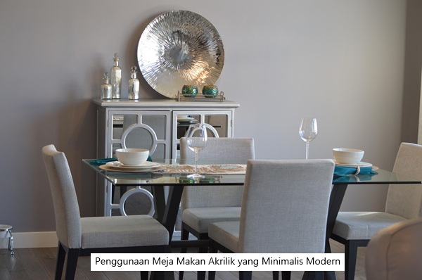 Meja Makan Akrilik